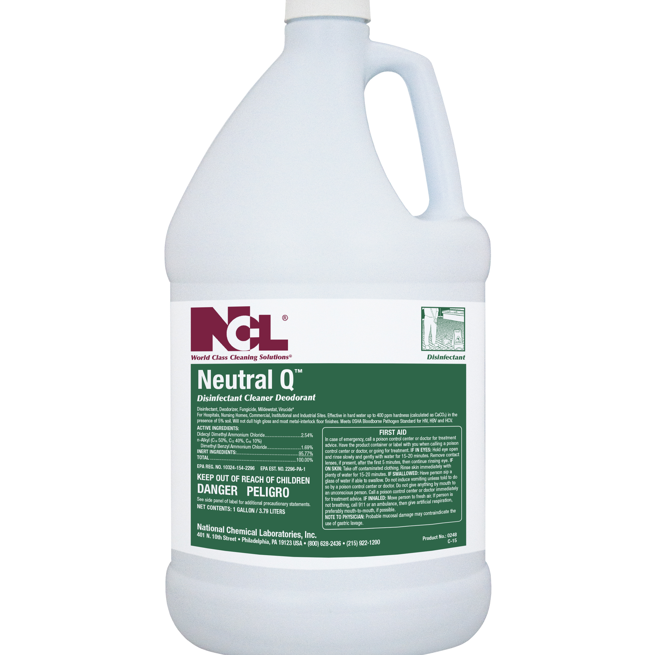 NEUTRAL-Q Disinfectant Cleaner 4/1 Gal. Case (NCL0248-29) 