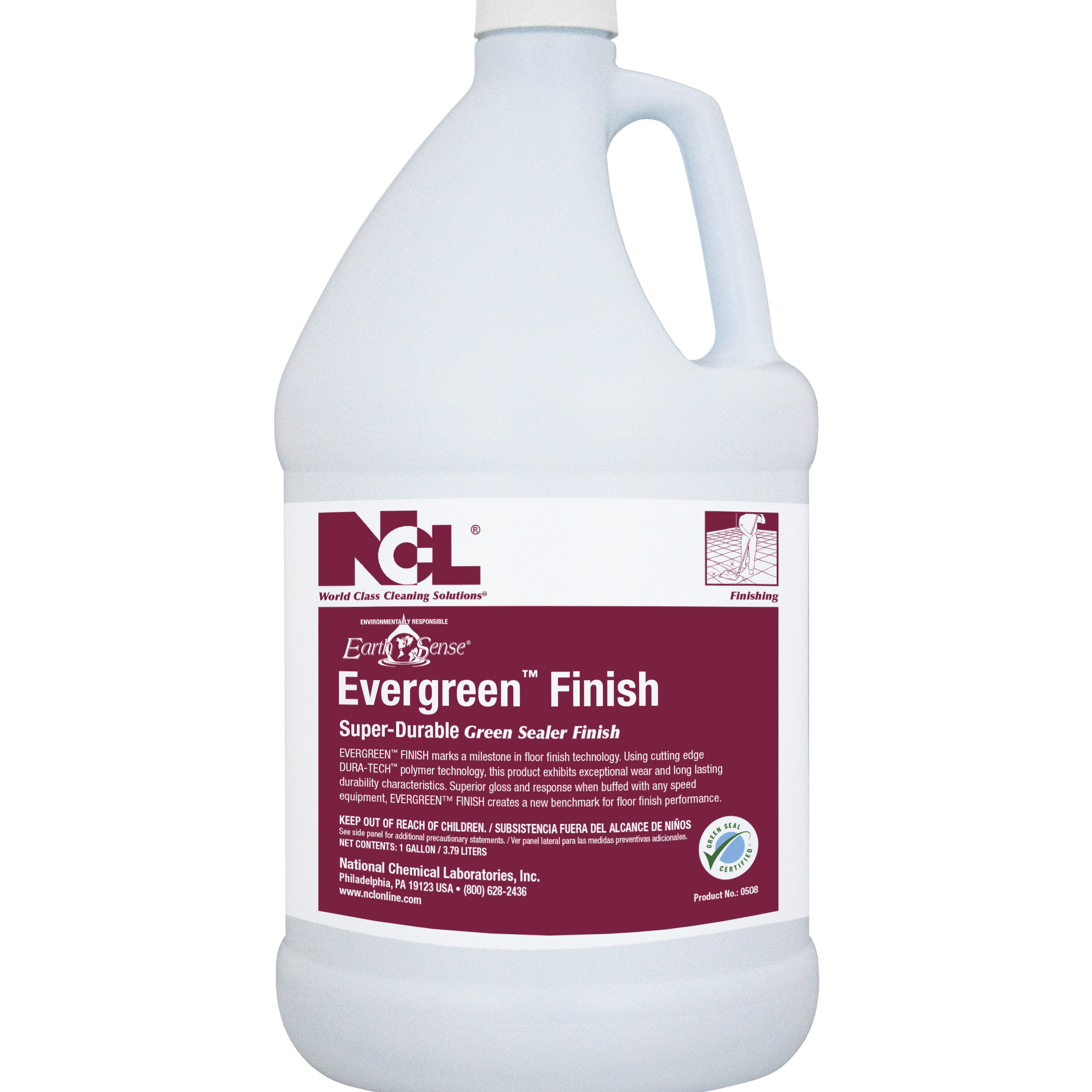  Earth Sense EVERGREEN FINISH All-Green Super-Durable Green Sealer/Finis 4/1 Gal. Case (NCL0508-29) 