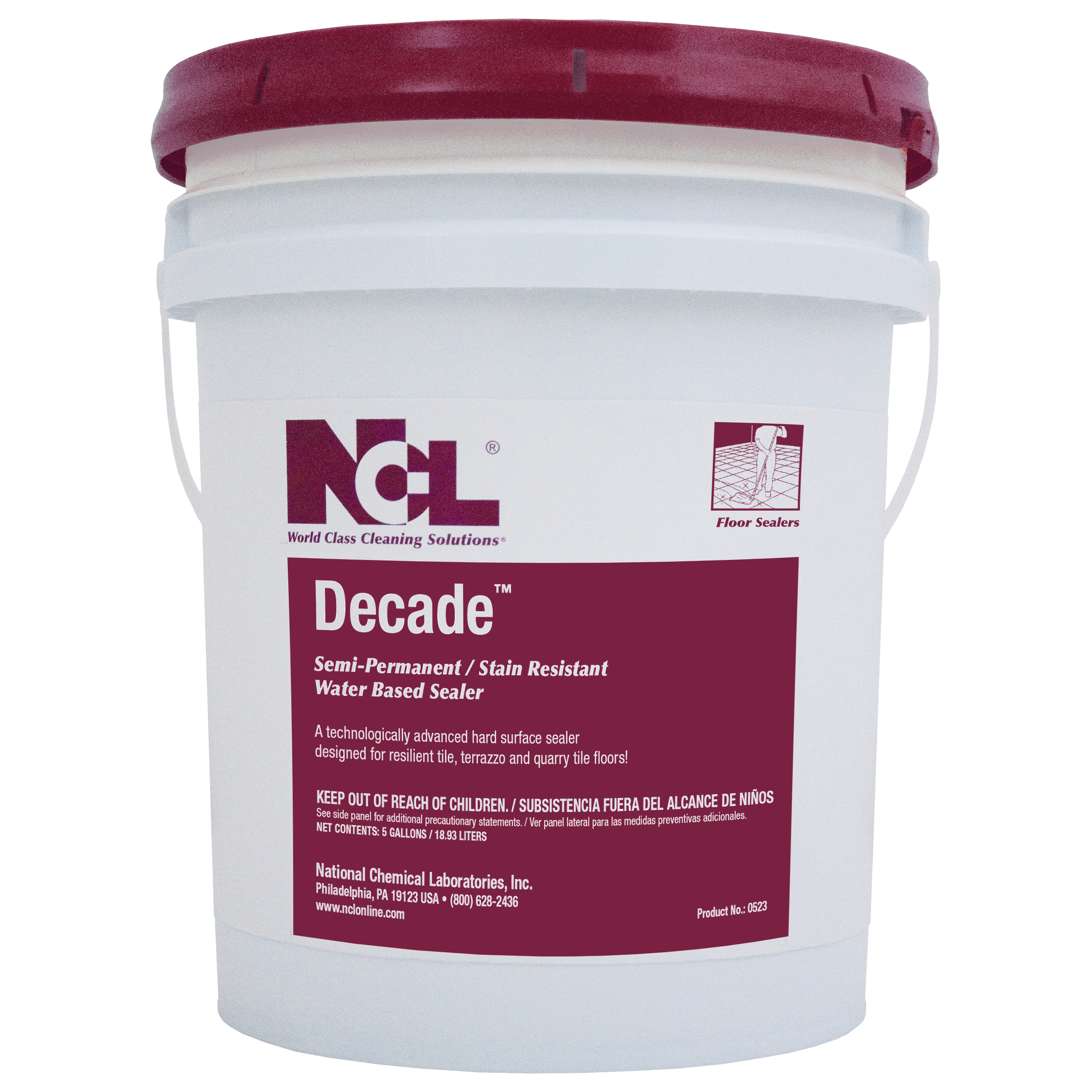  DECADE Semi-Permanent / Stain Resistant Water Based Sealer 5 Gal. Pail (NCL0523-21) 