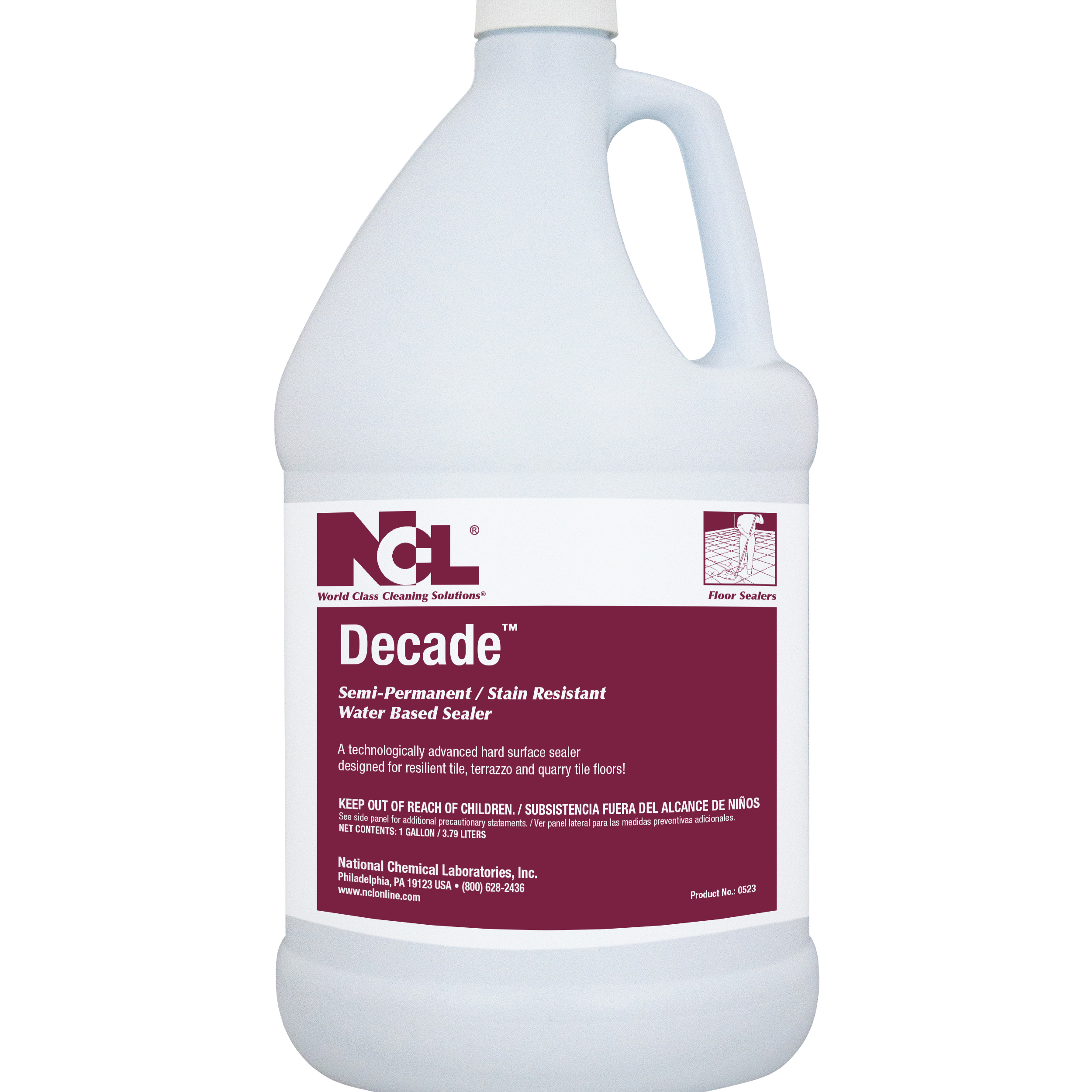  DECADE Semi-Permanent / Stain Resistant Water Based Sealer 4/1 Gal. Case (NCL0523-29) 