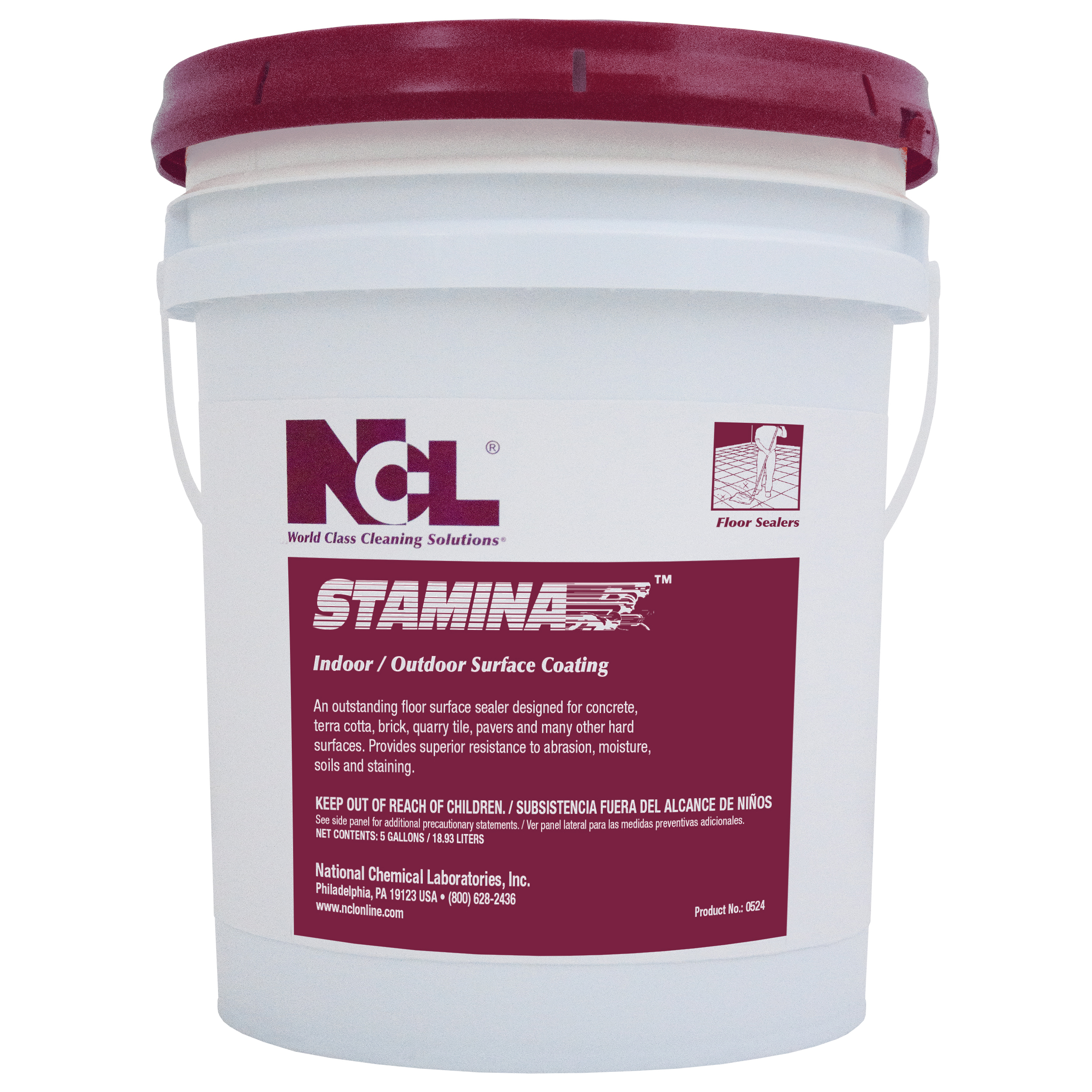  STAMINA Indoor / Outdoor Surface Coating 5 Gal. Pail (NCL0524-21) 