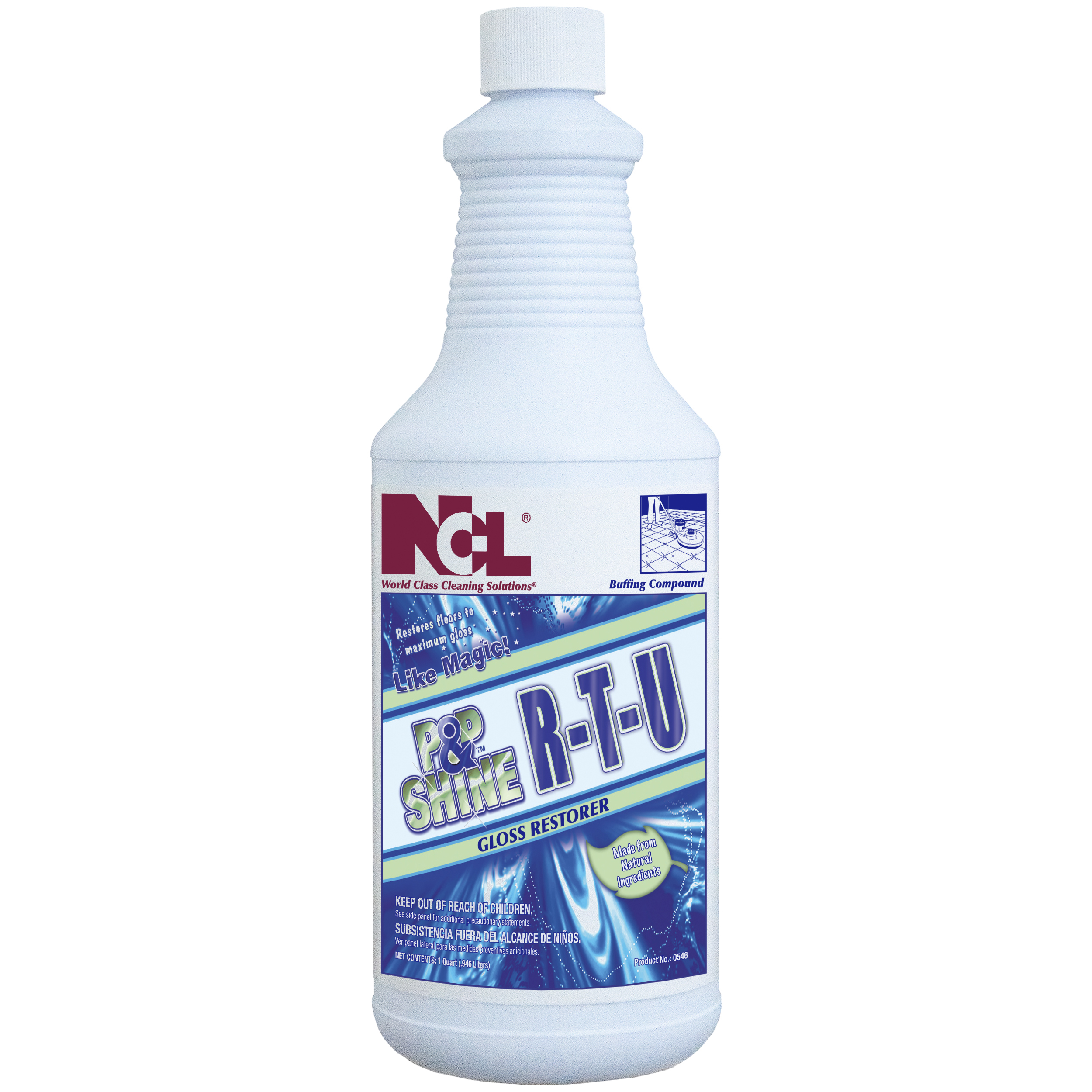  POP & SHINE RTU Gloss Restorer 12/32 oz (1 Qt.) Case (NCL0546-36) 