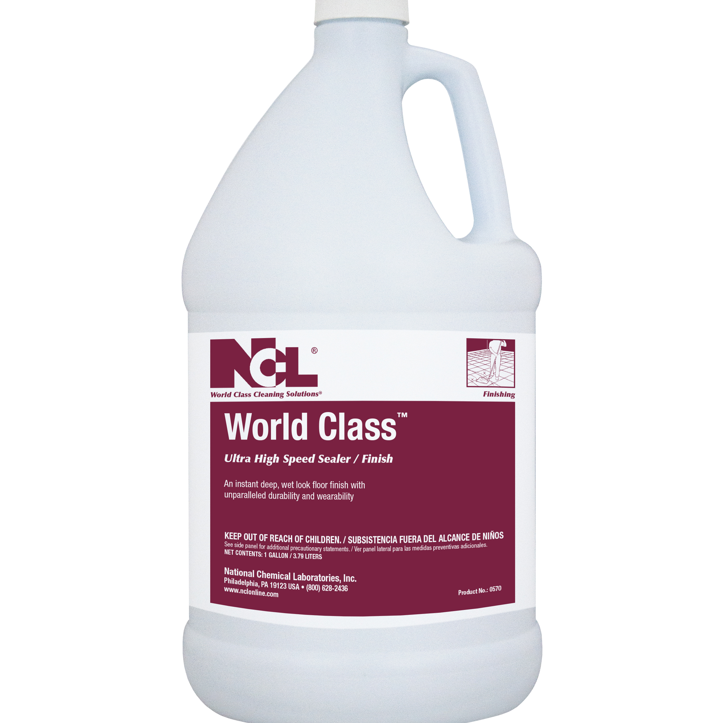  WORLD CLASS Ultra High Speed Sealer / Finish 4/1 Gal. Case (NCL0570-29) 