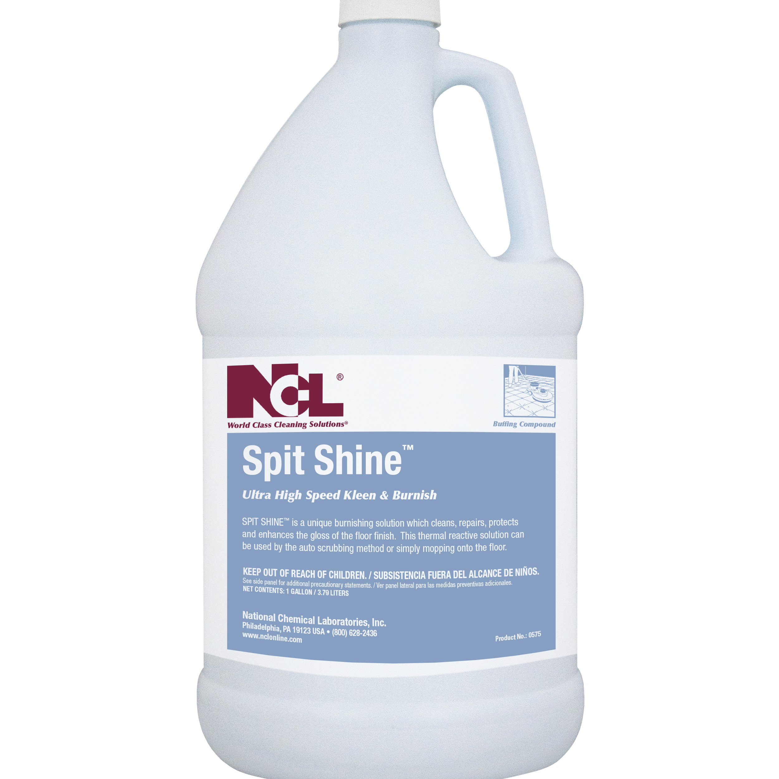  SPIT SHINE Ultra High Speed Kleen & Burnish 4/1 Gal. Case (NCL0575-29) 