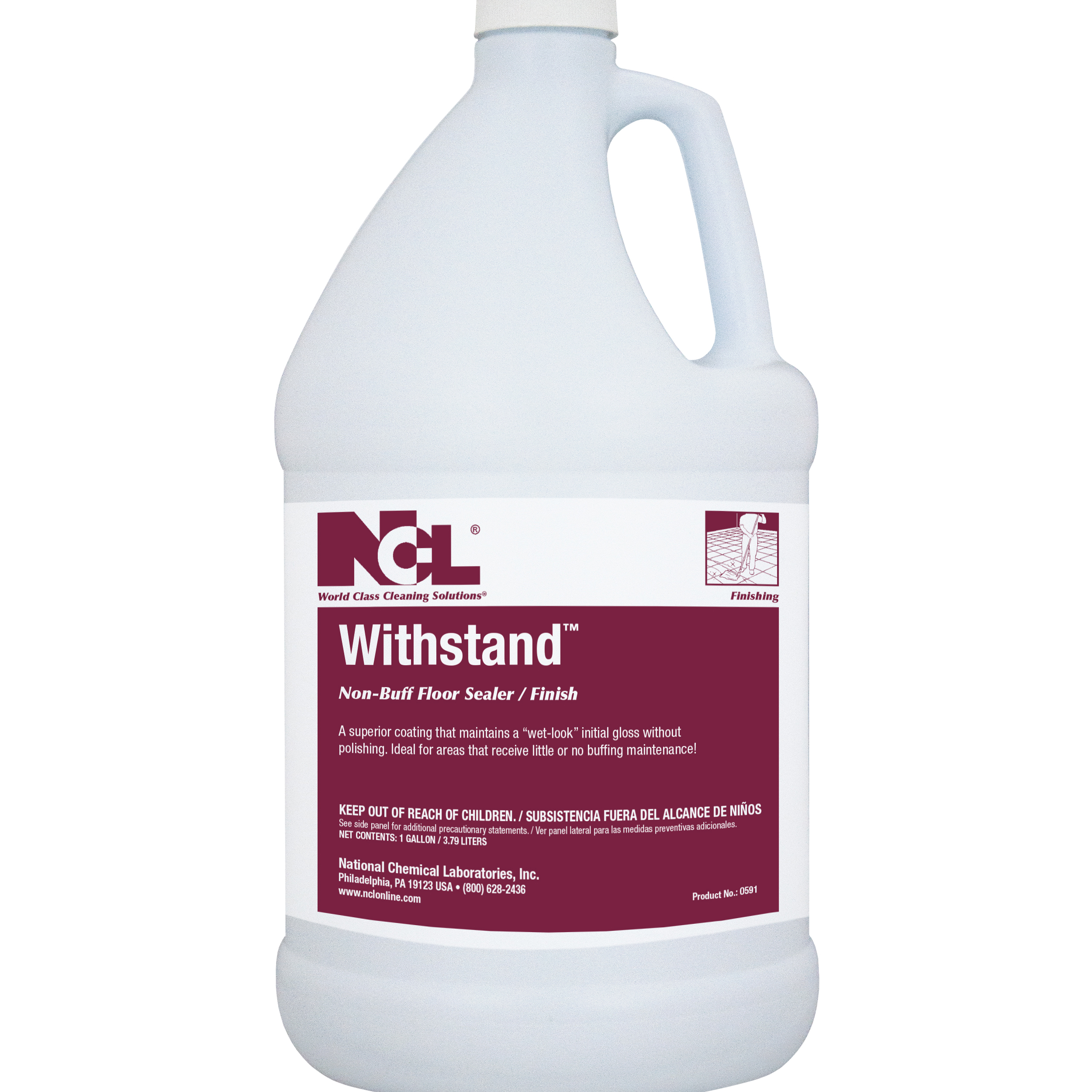  WITHSTAND Non-Buff Floor Sealer Finish 4/1 Gal. Case (NCL0591-29) 
