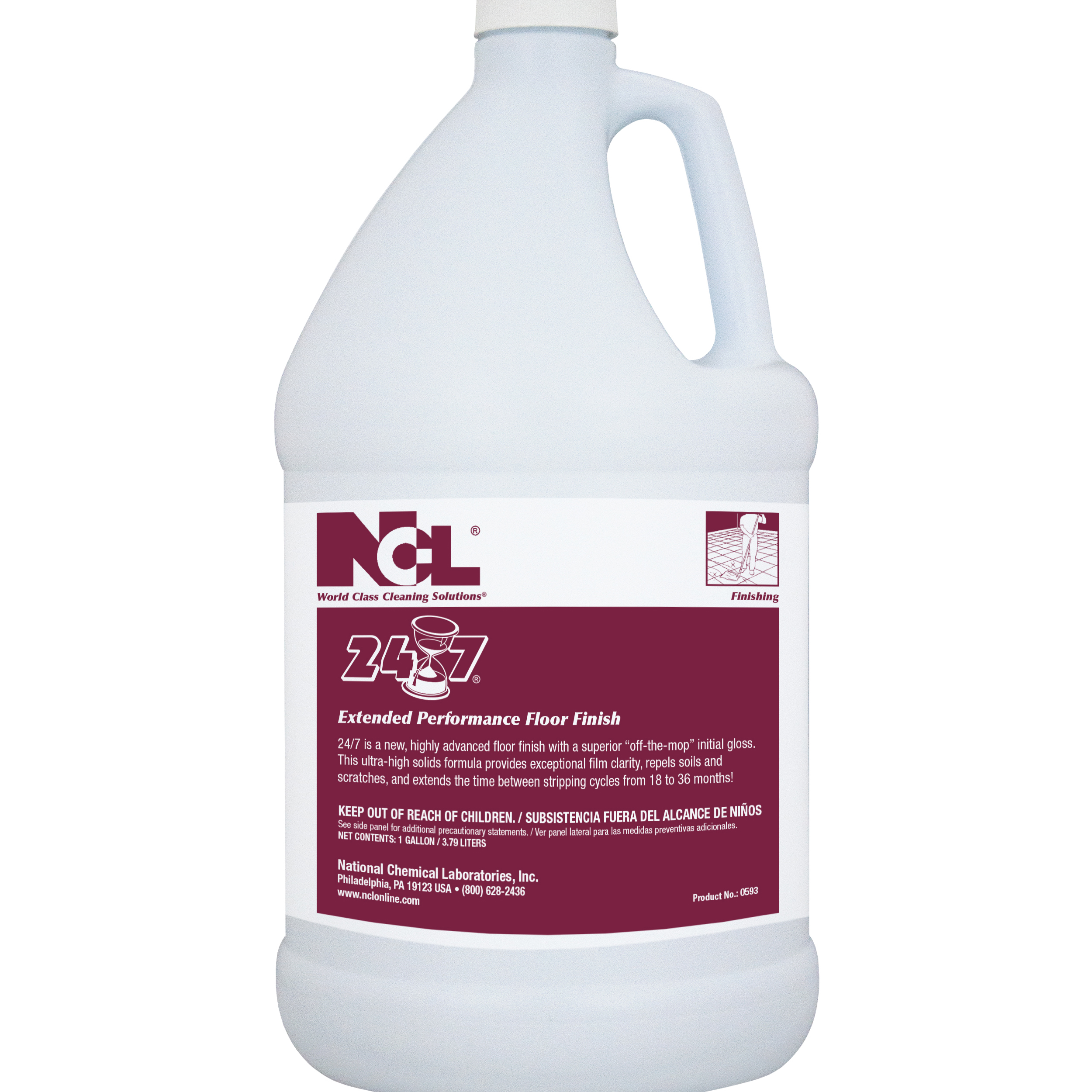  24-7 Extended Performance Floor Finish 4/1 Gal. Case (NCL0593-29) 