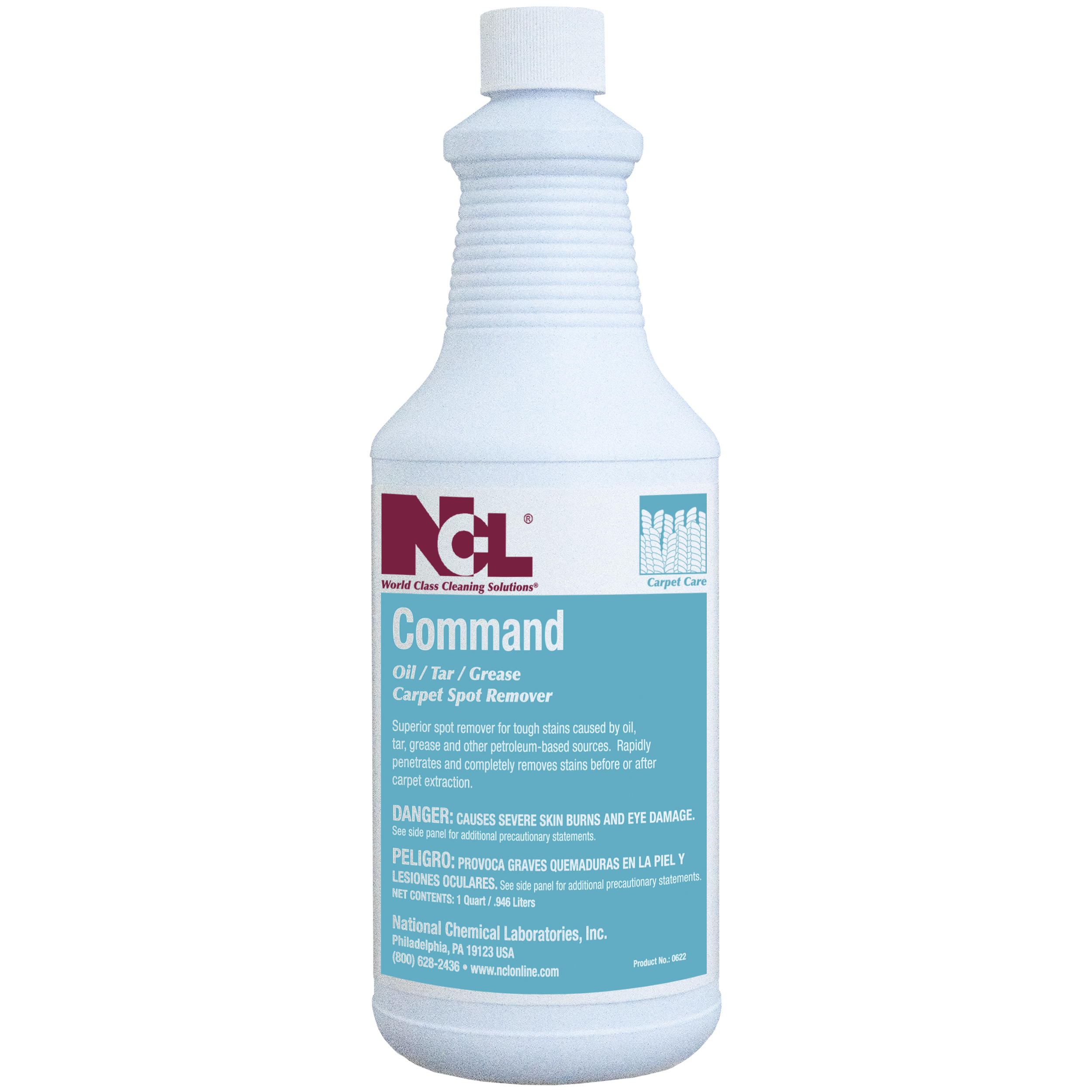  COMMAND  Oil / Tar / Grease Carpet Spot Remover 12/32 oz (1 Qt.) Case (NCL0622-36) 