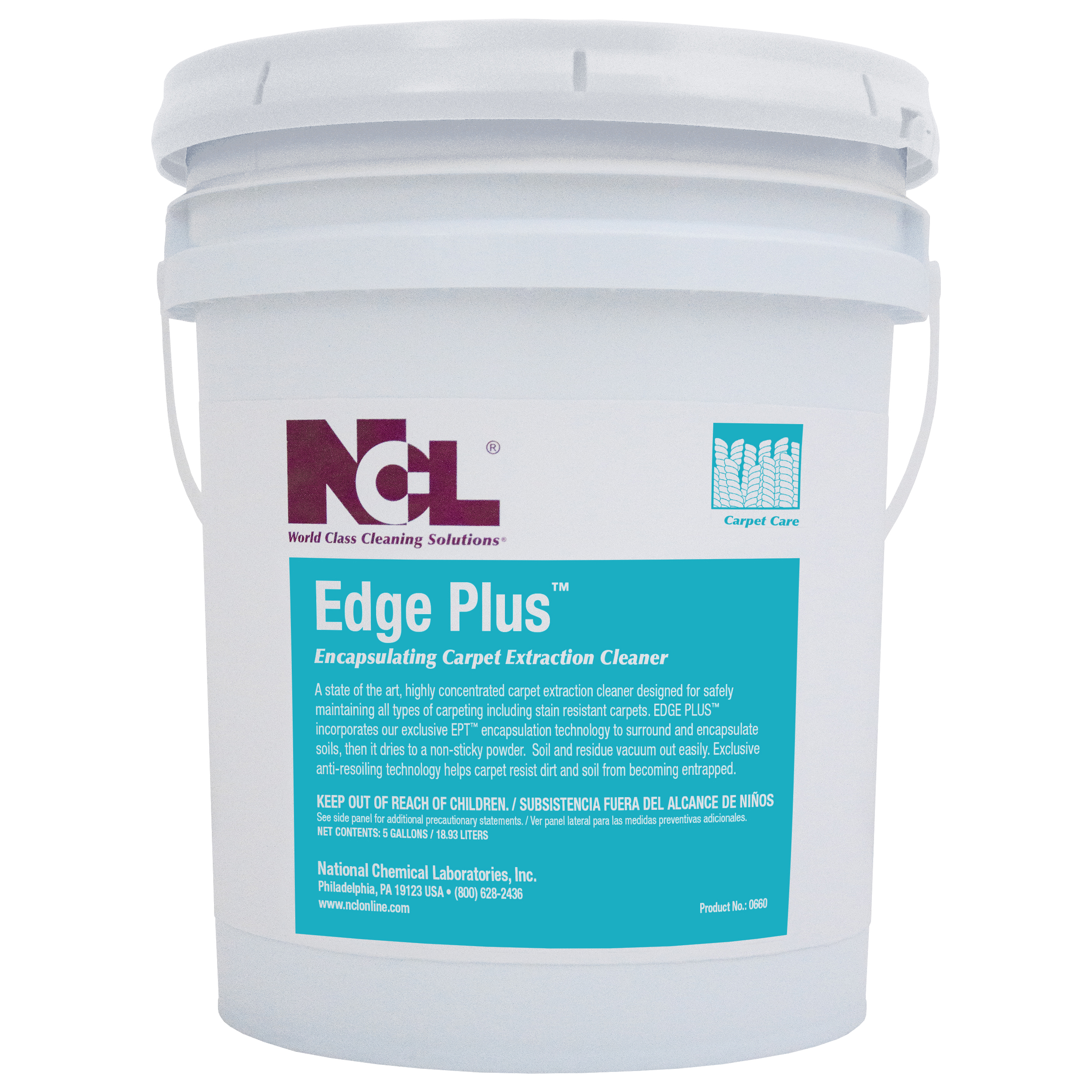  EDGE PLUS Encapsulating Carpet Extraction Cleaner 5 Gal. Pail (NCL0660-21) 
