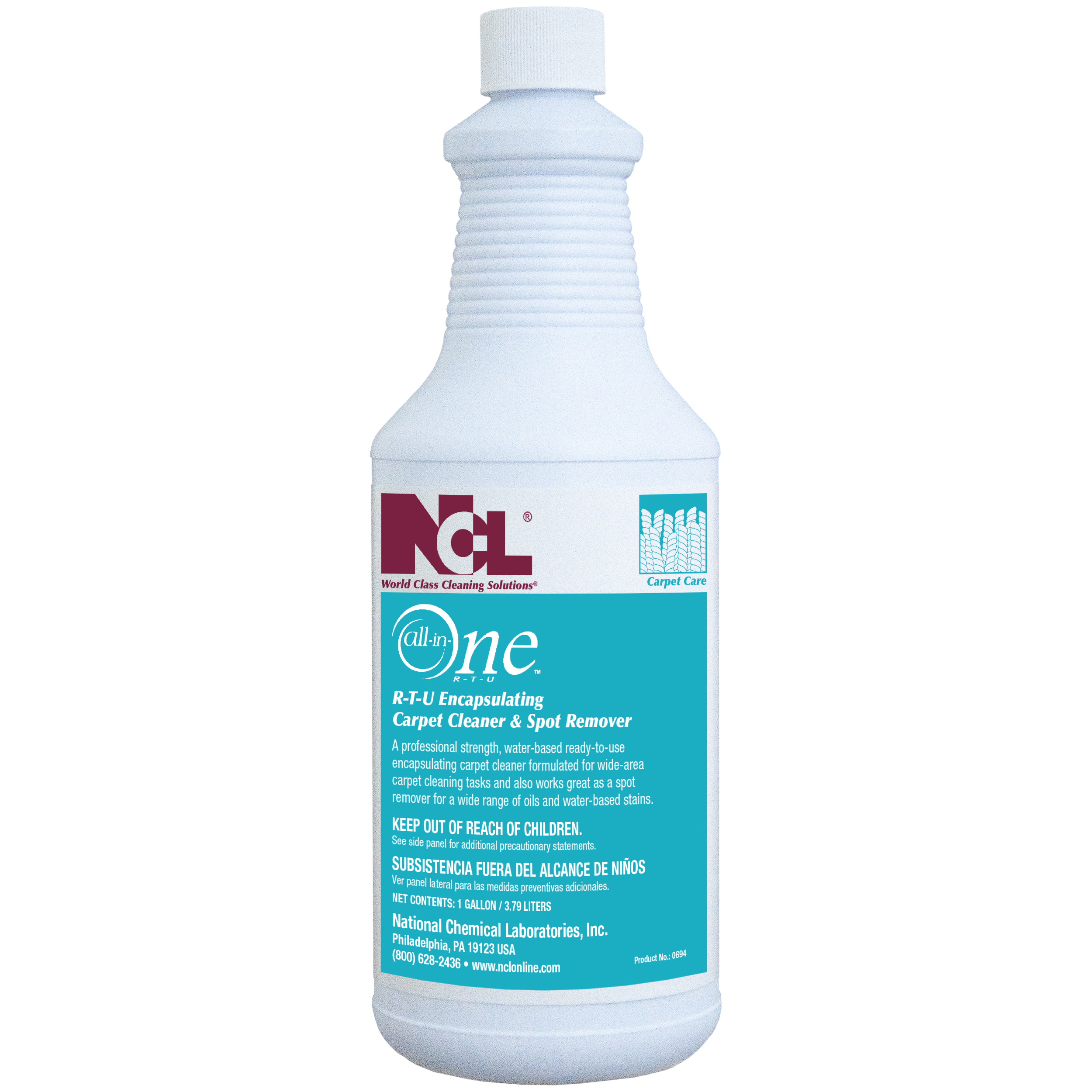  ALL-IN-ONE  R-T-U   Encapsulating Carpet Cleaner & Spot Remover 12/32 oz (1 Qt.) Case (NCL0694-36) 
