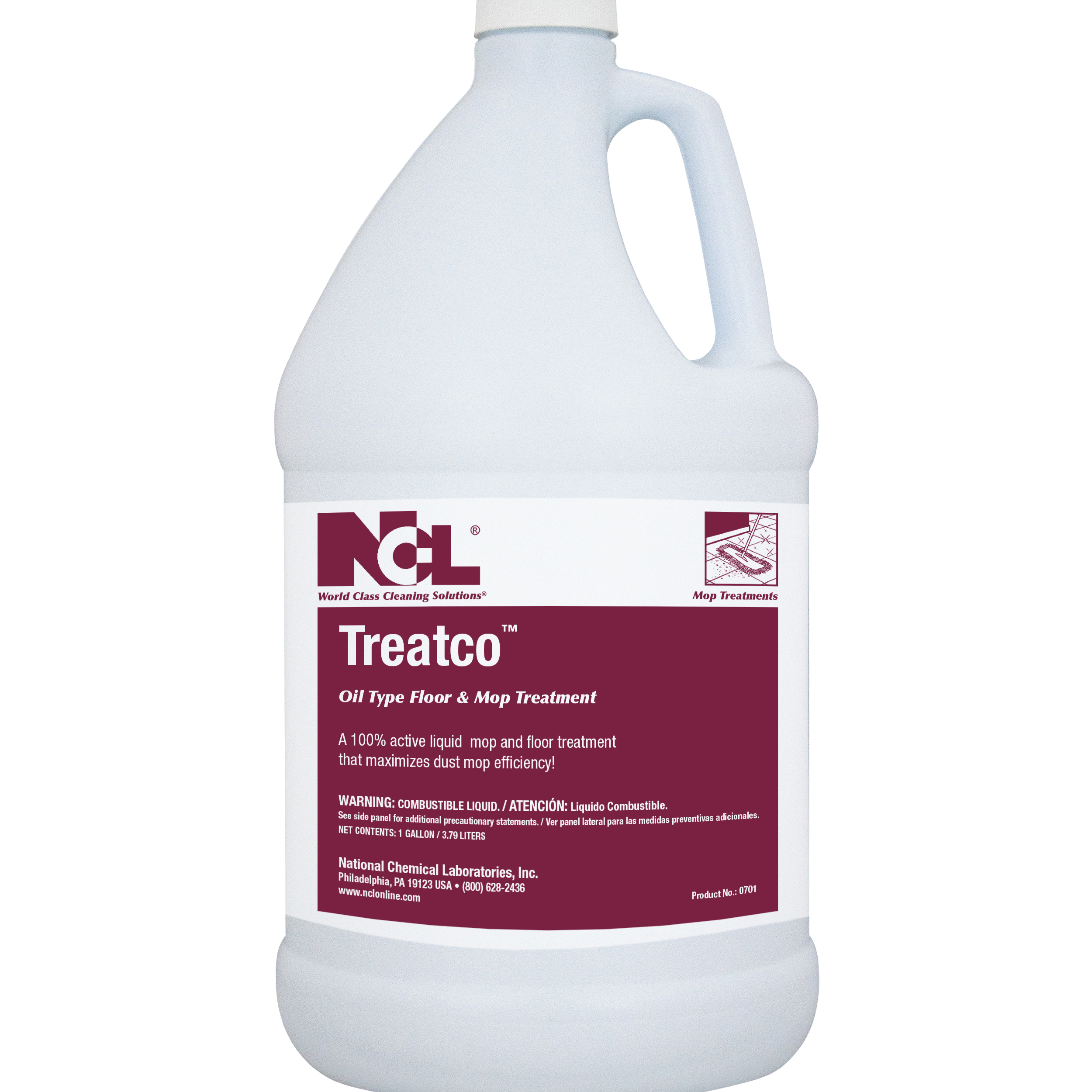  TREATCO Oil Type Floor & Mop Treatment 4/1 Gal. Case (NCL0701-14) 