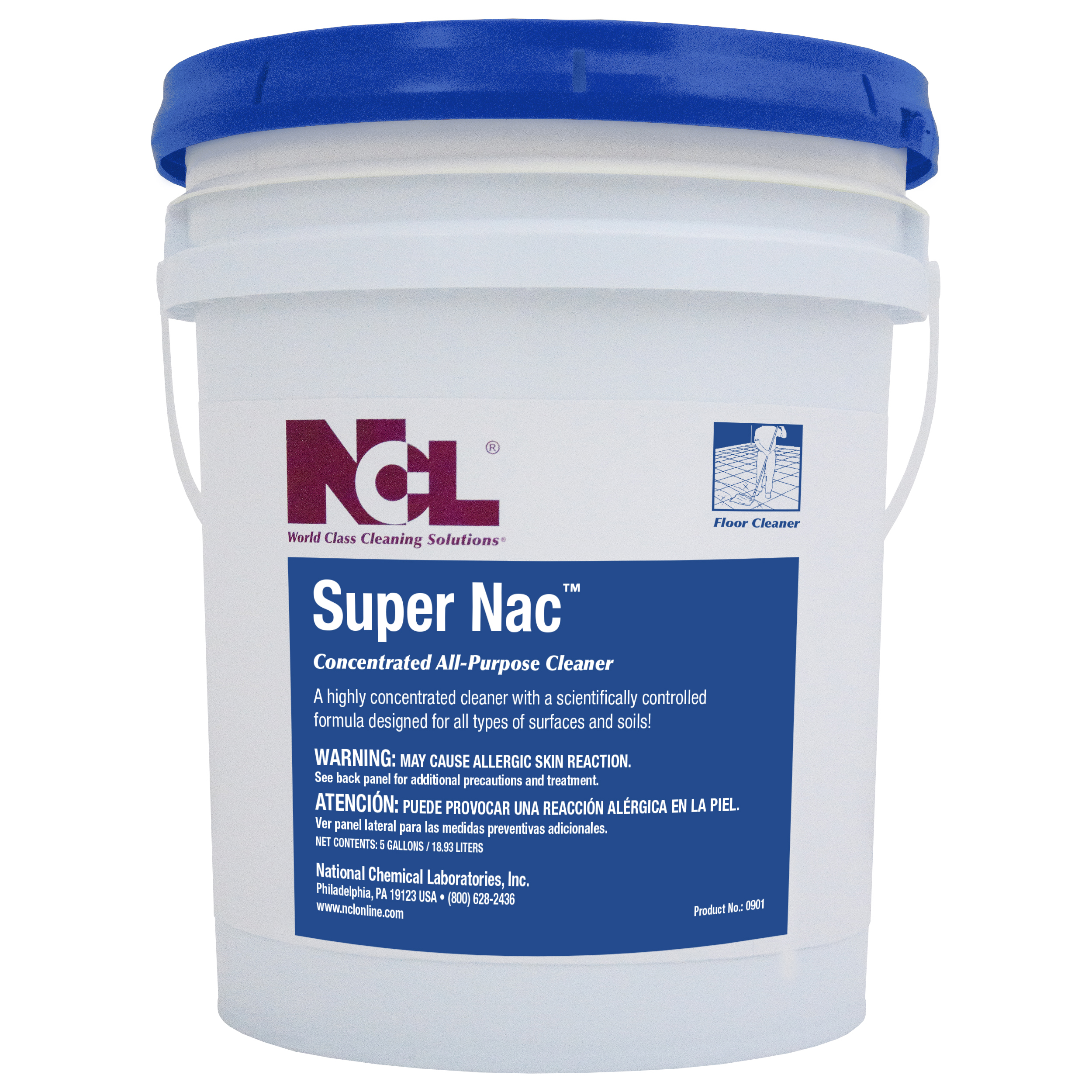 SUPER NAC Concentrated All Purpose Cleaner 5 Gal. Pail (NCL0901-21) 