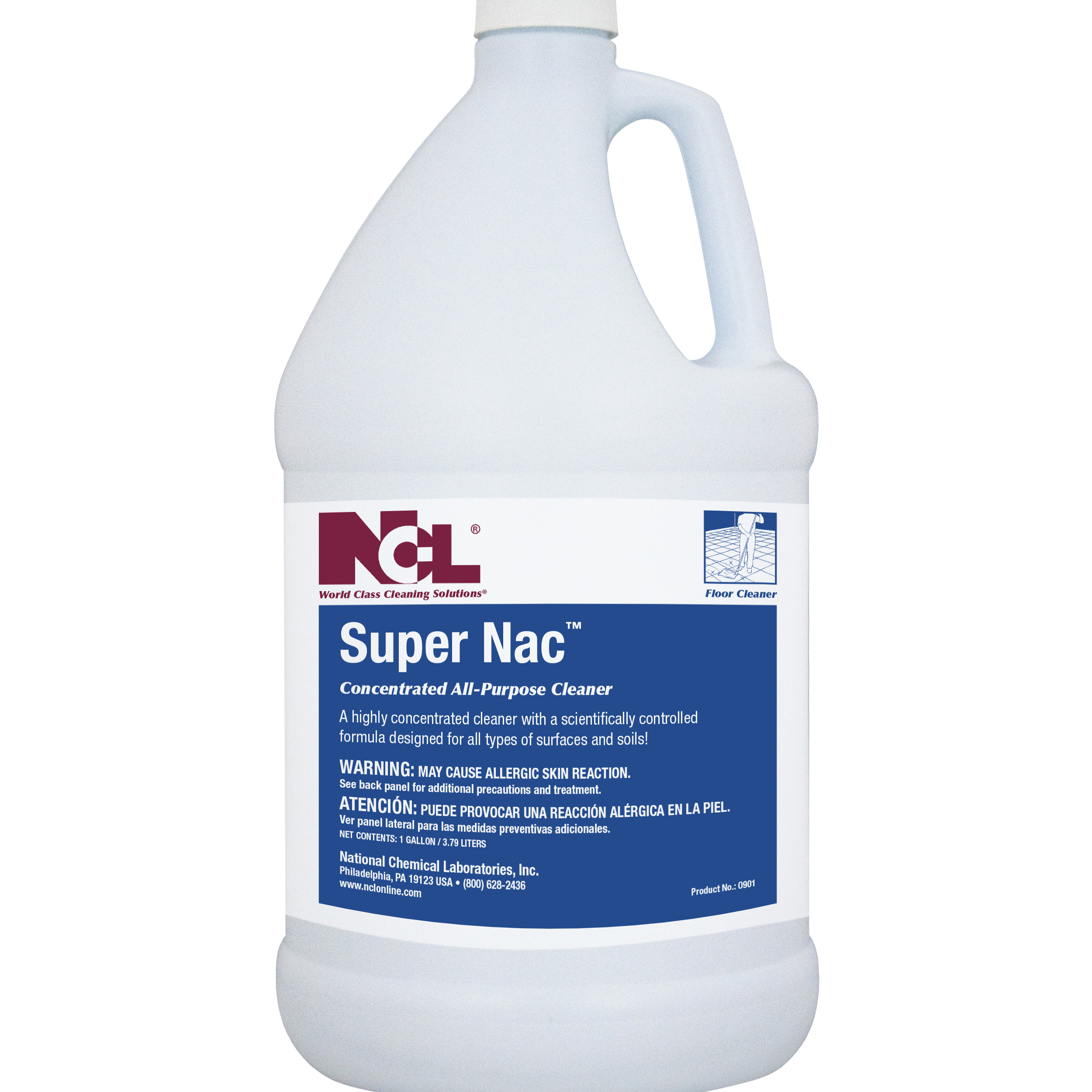  SUPER NAC Concentrated All Purpose Cleaner 4/1 Gal. Case (NCL0901-29) 