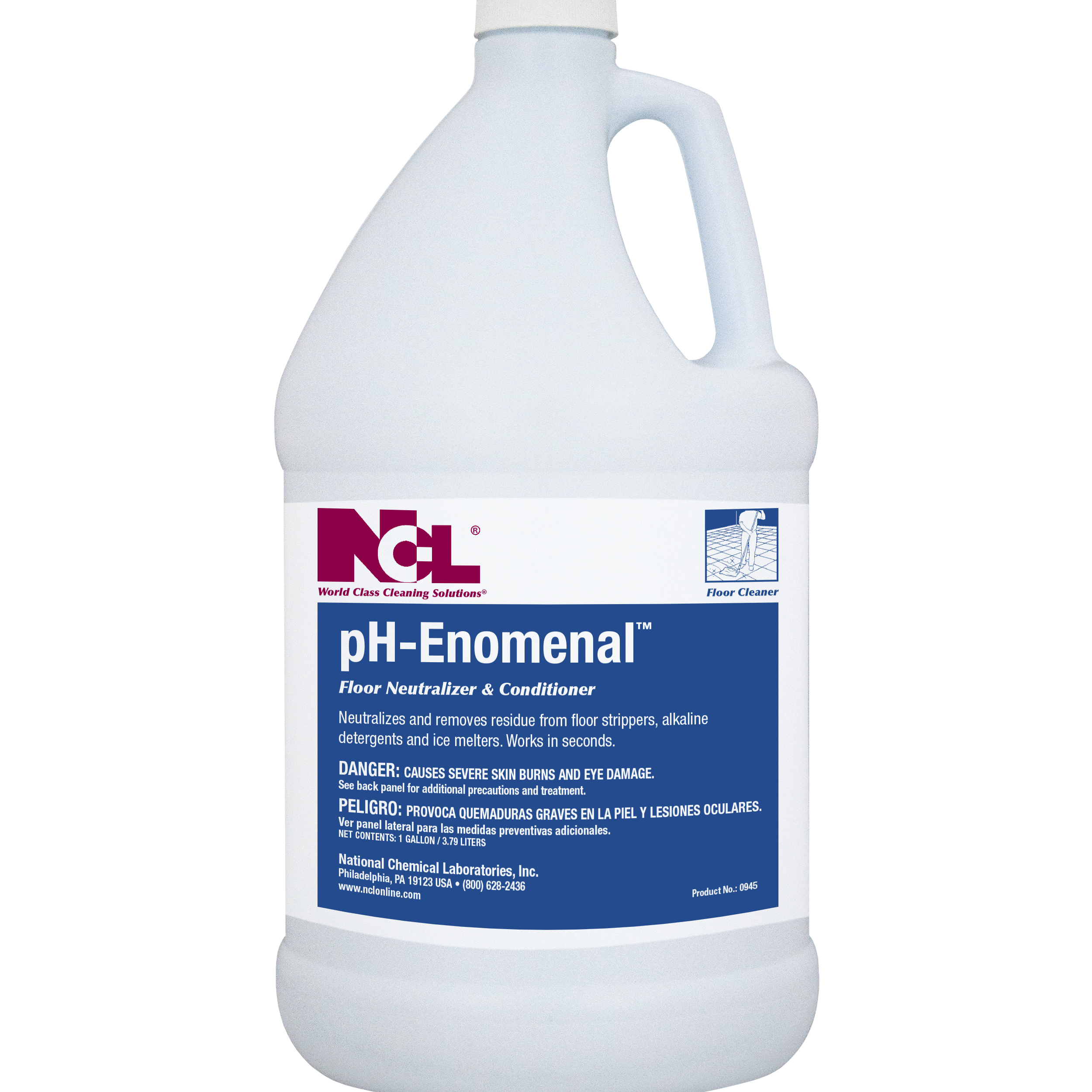  pH-ENOMENAL Floor Care pH Neutralizer and Conditioner 4/1 Gal. Case (NCL0945-29) 