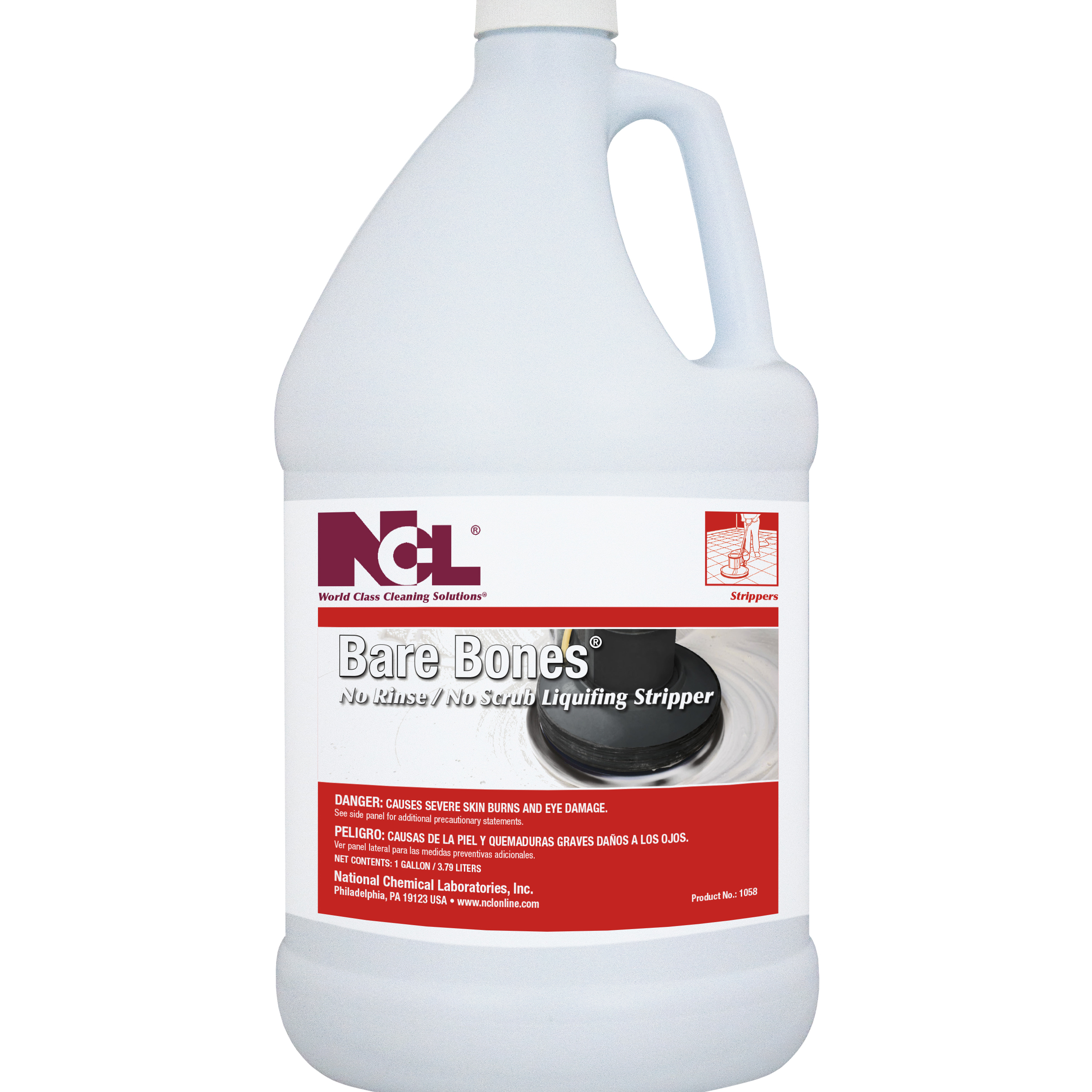  BARE BONES No-Rinse / No-Scrub Liquifying Stripper 4/1 Gal. Case (NCL1058-29) 