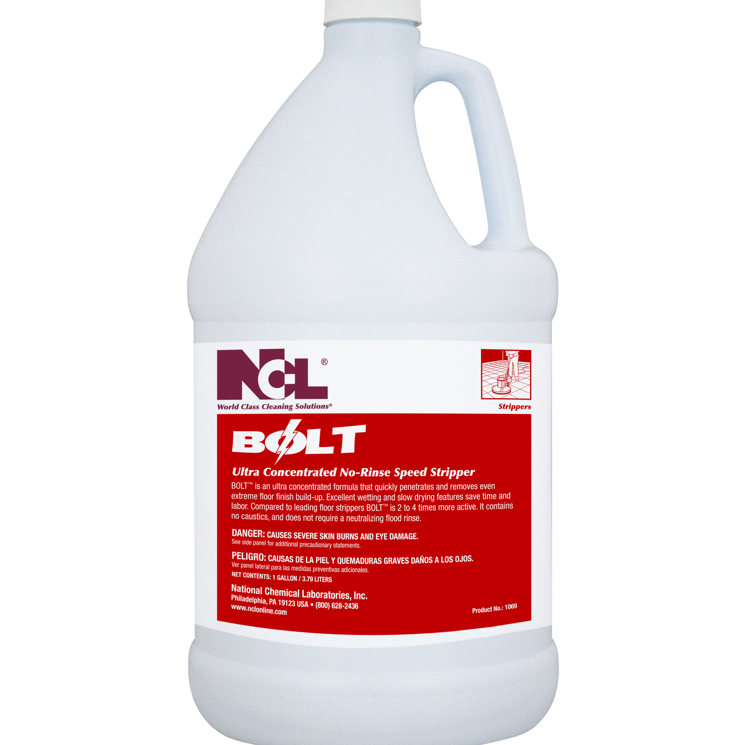  BOLT Ultra Concentrated No-Rinse Speed Stripper 4/1 Gal. Case (NCL1069-29) 