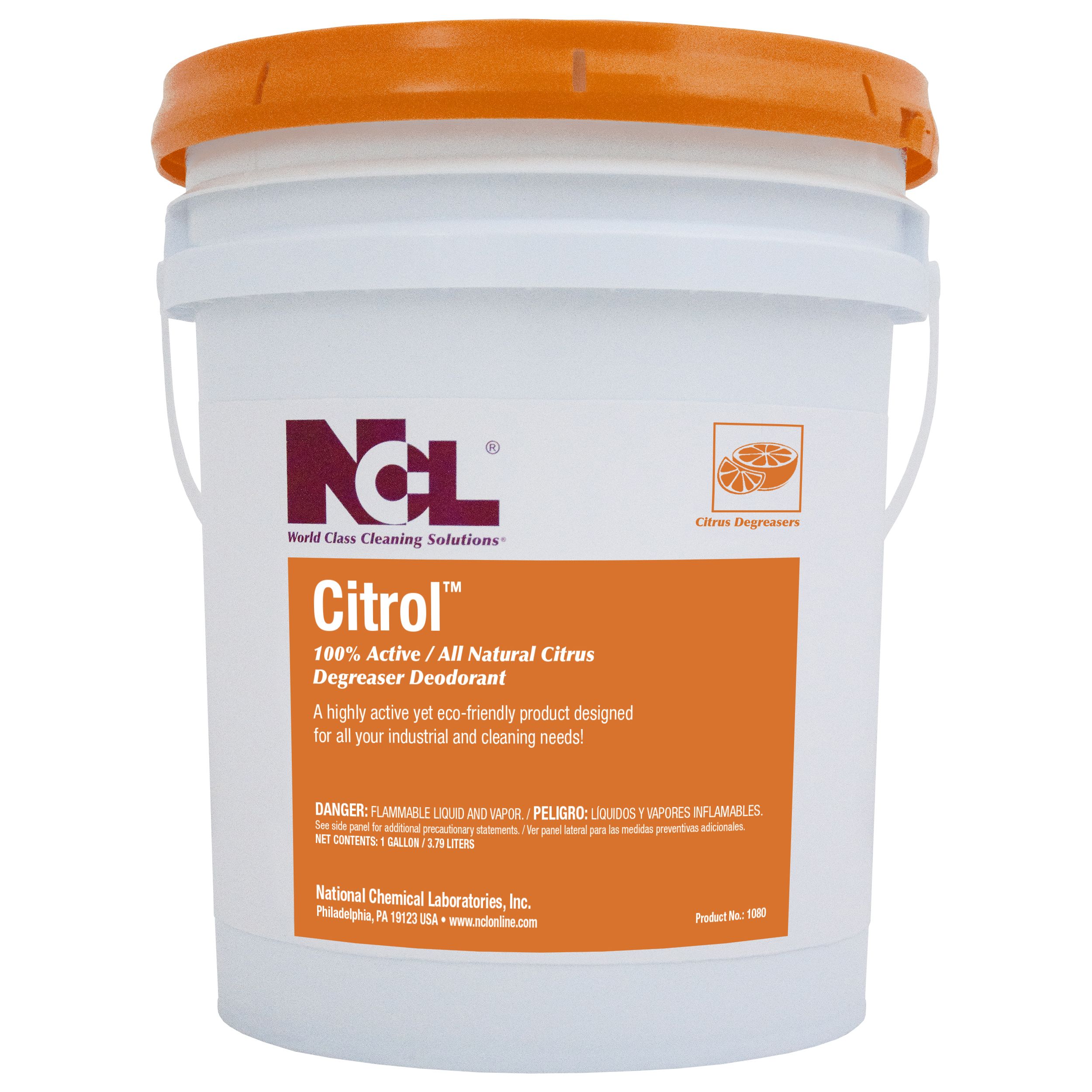  CITROL 100% Active / All Natural Citrus Degreaser Deodorant 5 Gal. Pail (NCL1080-11) 