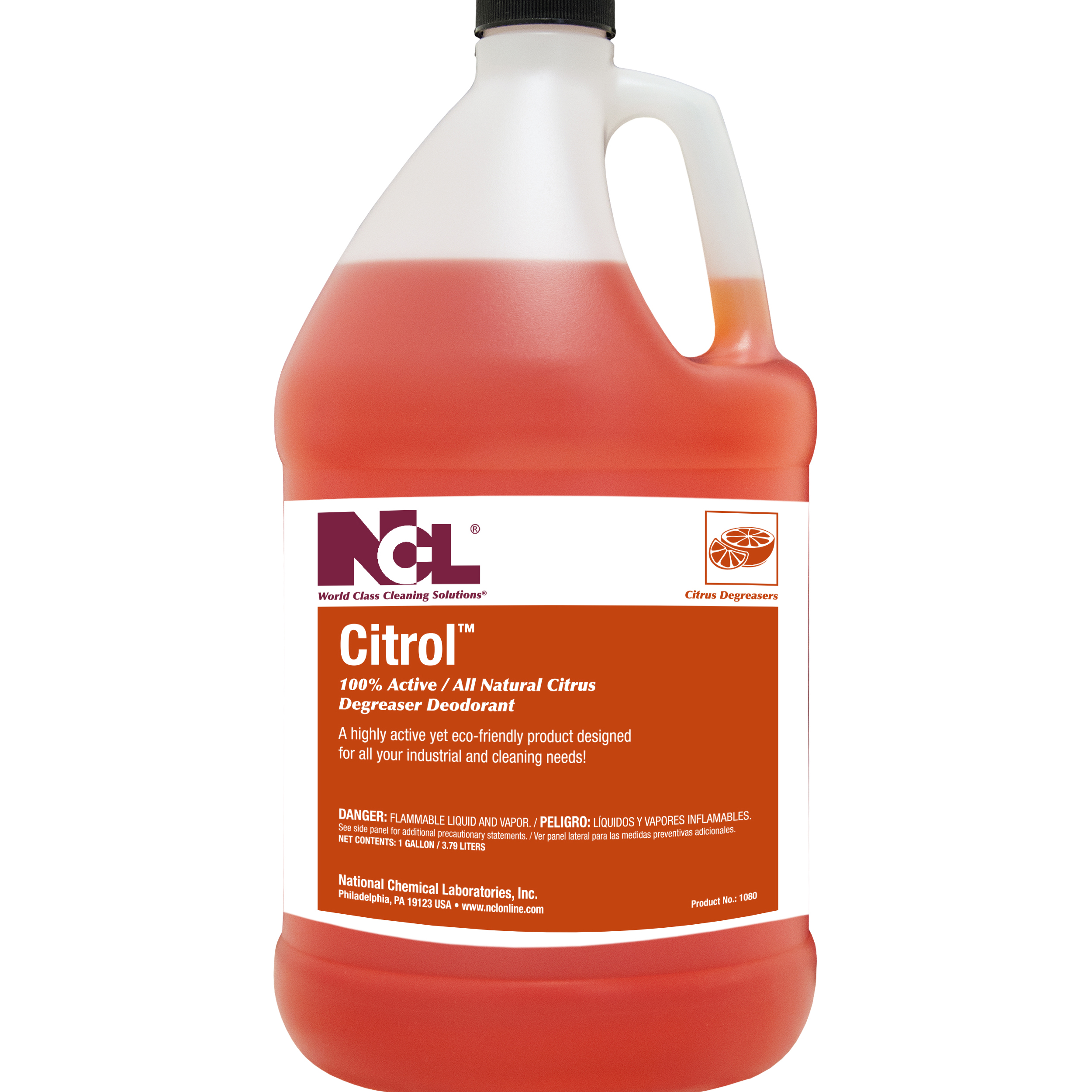  CITROL 100% Active / All Natural Citrus Degreaser Deodorant 4/1 Gal. Case (NCL1080-14) 