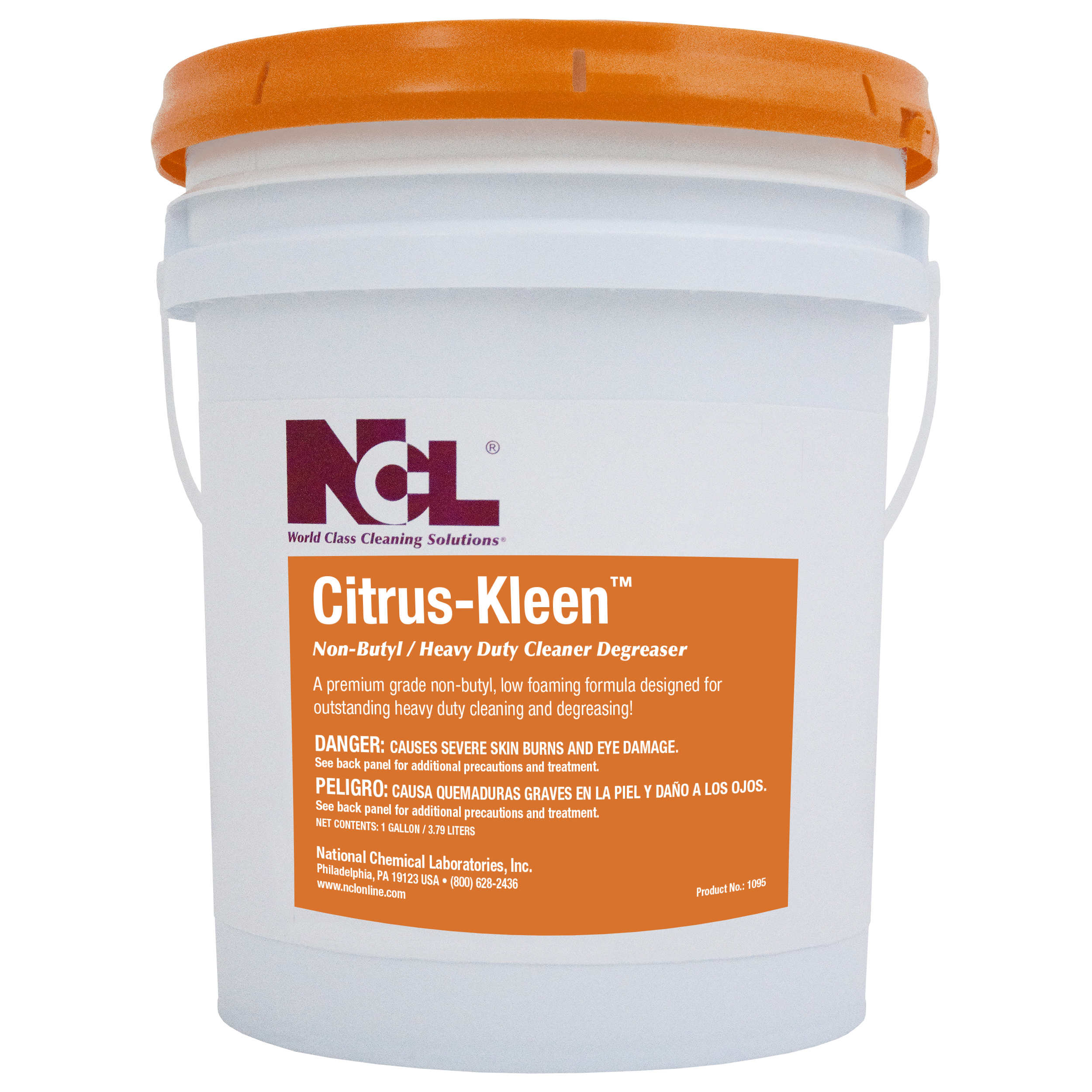  CITRUS-KLEEN Non-Butyl Cleaner Degreaser 5 Gal. Pail (NCL1095-20) 