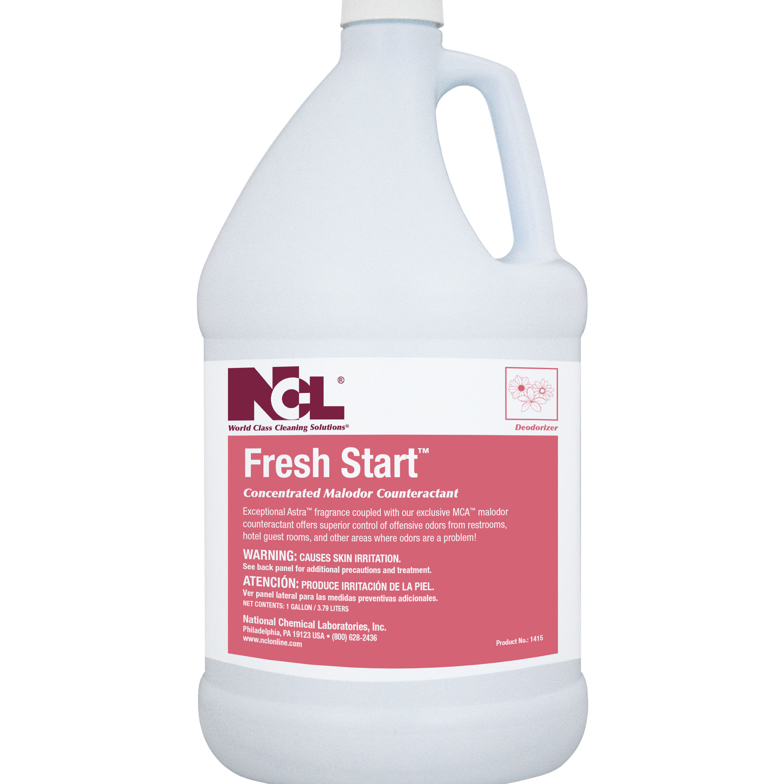  FRESH START Concentrated Malodor Counteractant 4/1 Gal. Case (NCL1415-29) 
