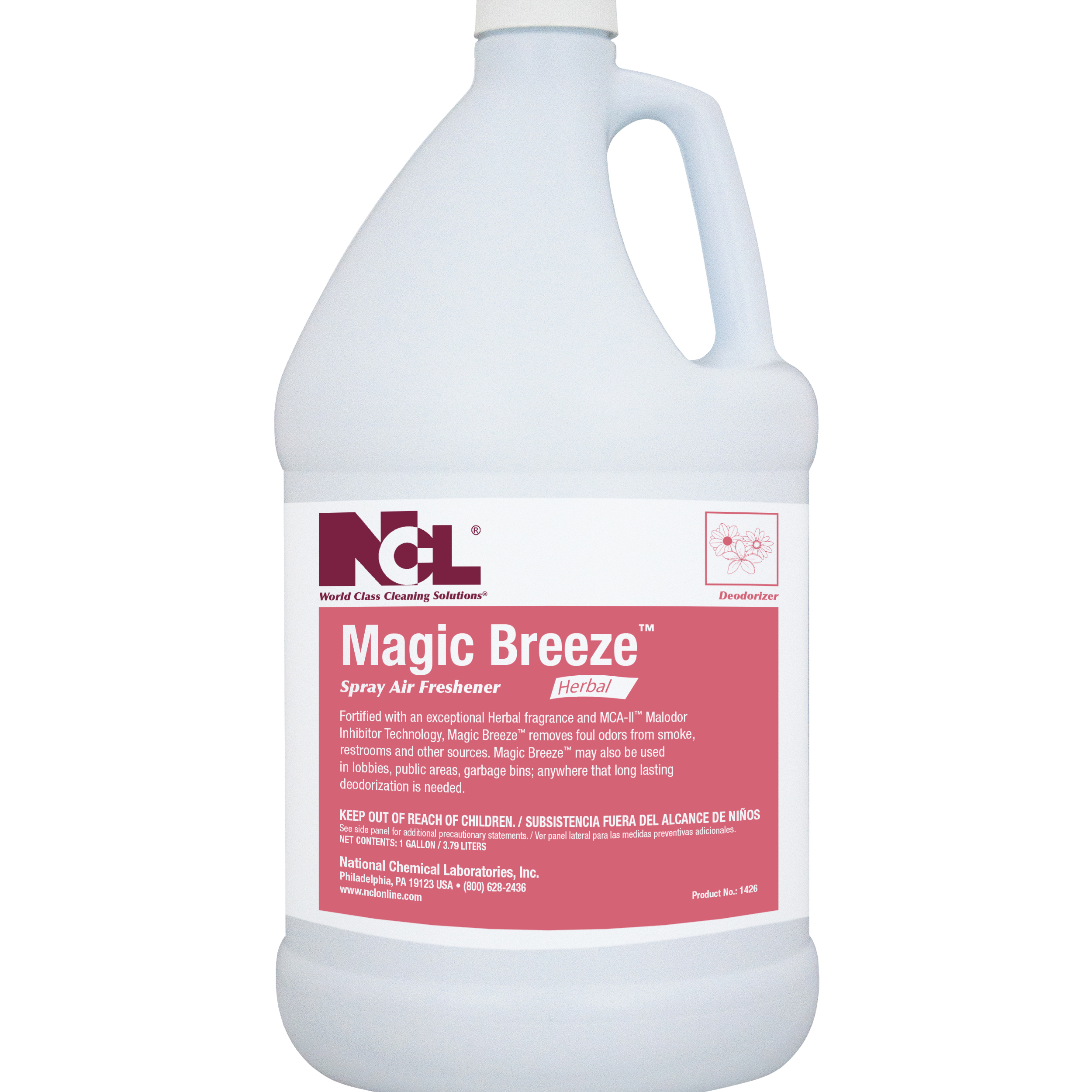  MAGIC BREEZE-Herbal Multi-Purpose Cleaner / Deodorizer 4/1 Gal. Case (NCL1426-29) 