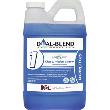  DUAL-BLEND #1 Earth Sense Glass & Window Cleaner 4/1 DUAL-BLEND 80 OZ Case (NCL5071-24) 