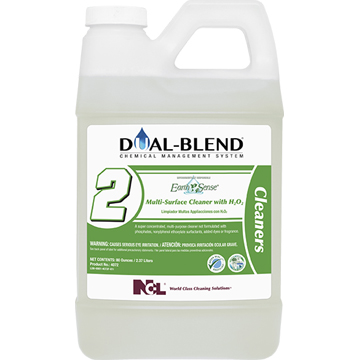  DUAL-BLEND #2 Earth Sense Multi-Surface Cleaner with H2O2 Super Concentrate 4/1 DUAL-BLEND 80 OZ Case (NCL5072-24) 
