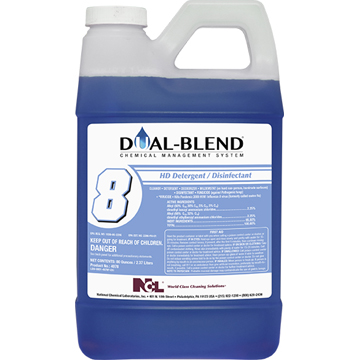  DUAL-BLEND #8 HD Detergent / Disinfectant 4/1 DUAL-BLEND 80 OZ Case (NCL5078-24) 
