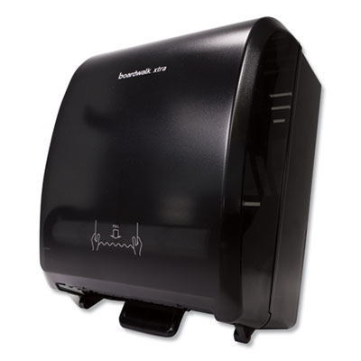  Boardwalk BWK29GREEN Xtra Mechanical Hands-Free Towel Dispenser, 12 5/16 x 9 5/16 x 15 15/16, Black (BWK29GREEN) 